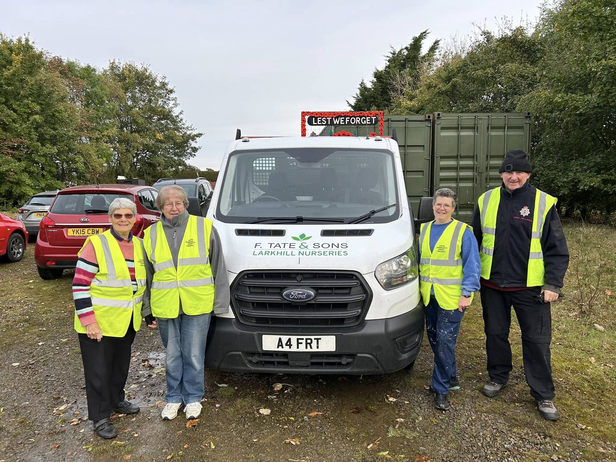 The poppy displays have been collected